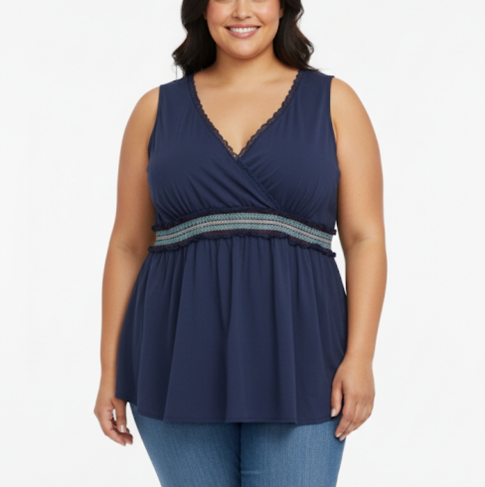 Torrid Y2K Cotton Surplice Empire Top